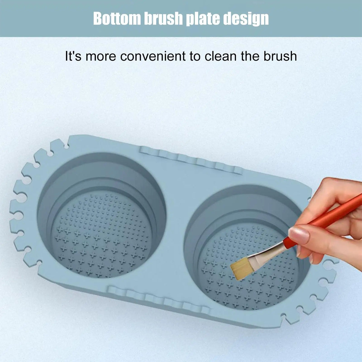 Foldable Silicone Paint Brush Cleaner Cup | Art Rinse Bucket