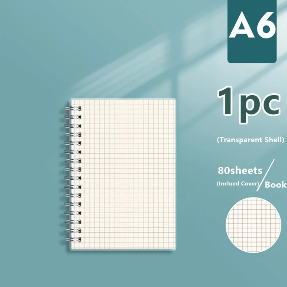 Spiral Coil Notebook A4 A5 A6 B5 – Grid, Blank & Lined