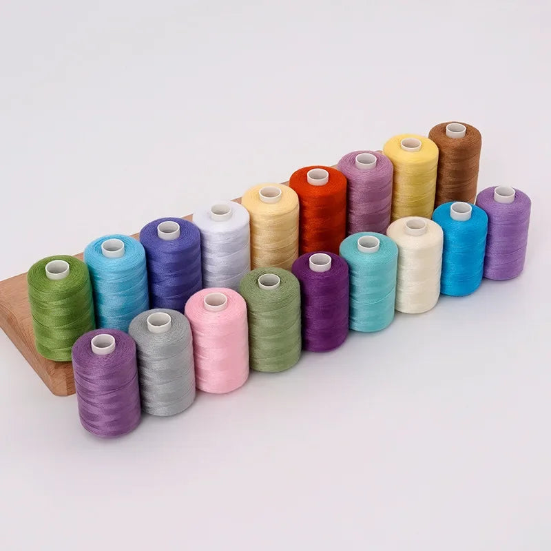 49-Color Polyester Sewing Thread Set – 1000 Yards Per Spool
