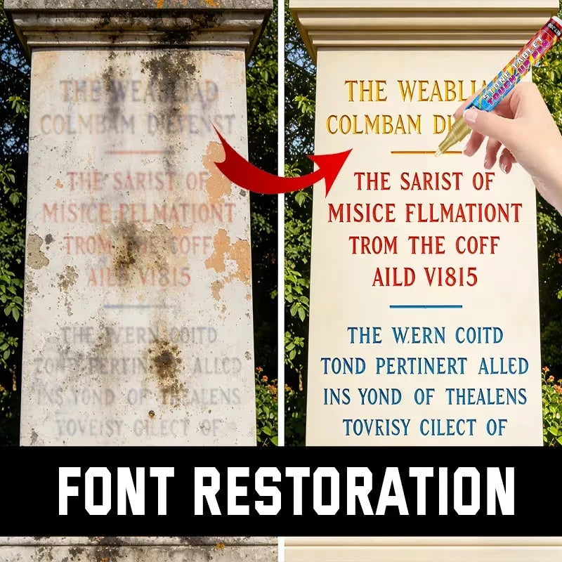 Tombstone Touch-Up Pen – Restore Faded Monument Inscriptions