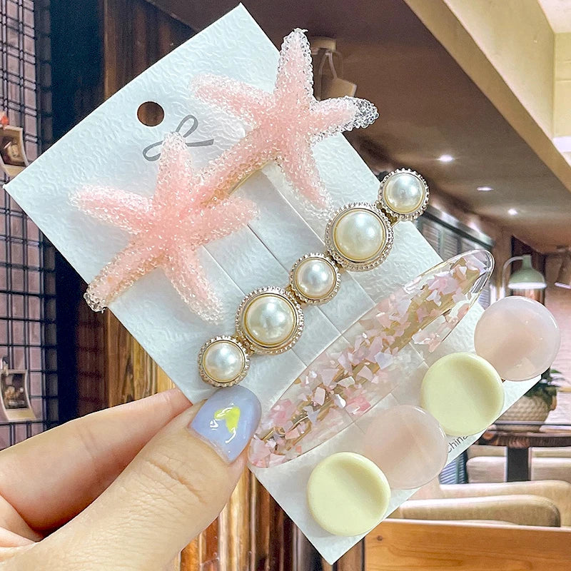 Pearl Rhinestone Hair Clip for Women – Flower Barrette