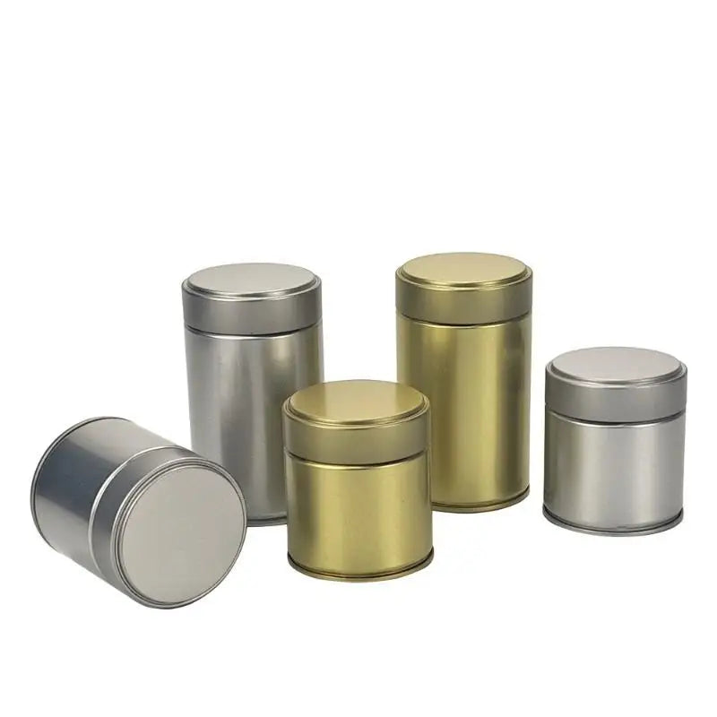 Mini Airtight Matcha Powder Tin Can | Portable Tinplate Jar
