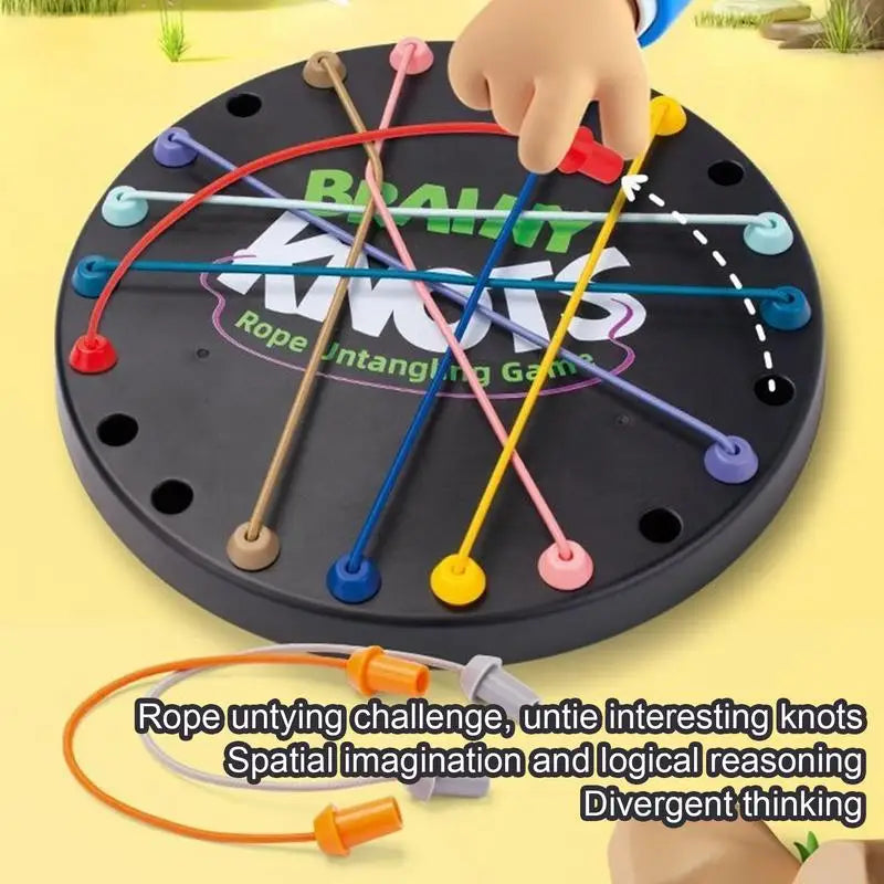 Rope Knot Puzzle Game – Colorful Twisted Tangler for Kids & Adults