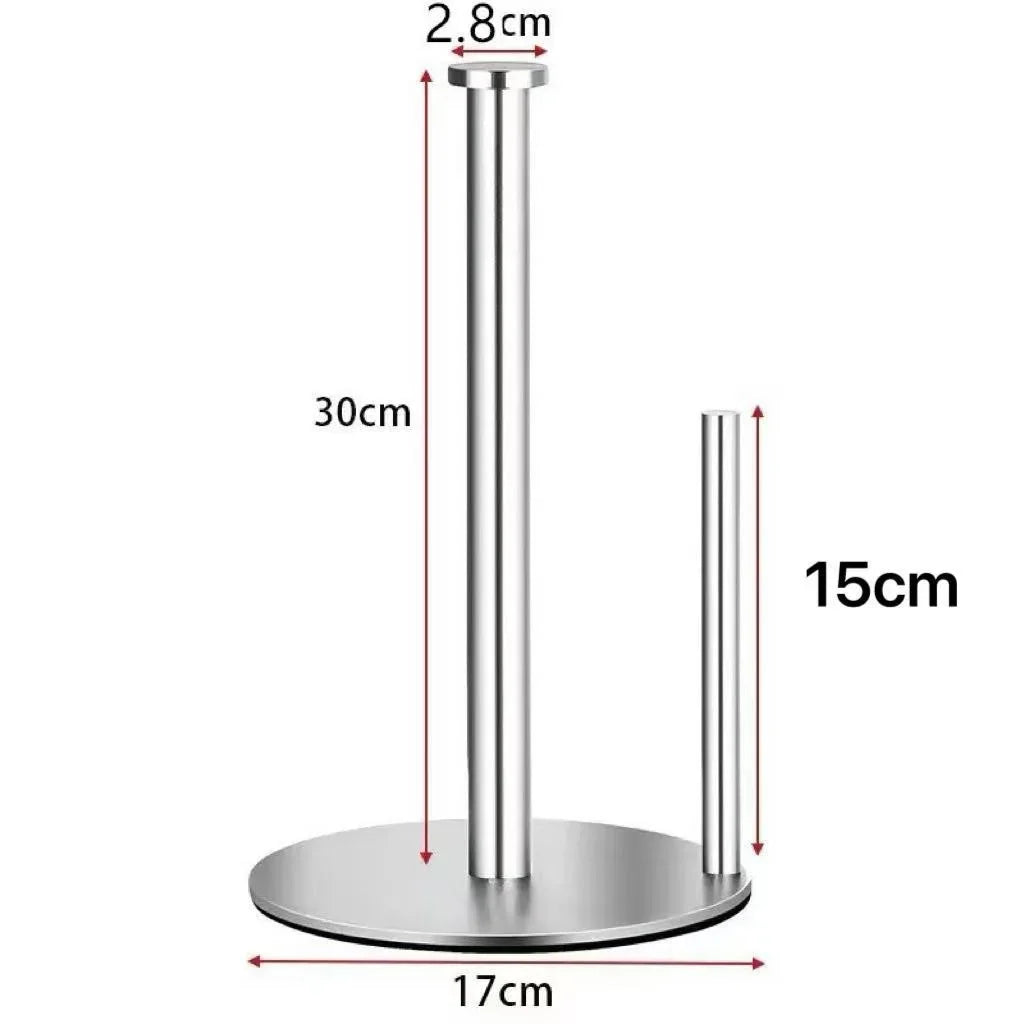 Stainless Steel Paper Towel Holder with Weighted Base