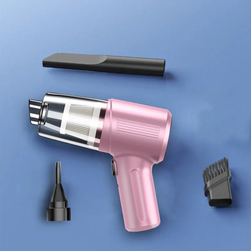 Wireless Handheld Car Vacuum – USB Rechargeable Mini Cleaner