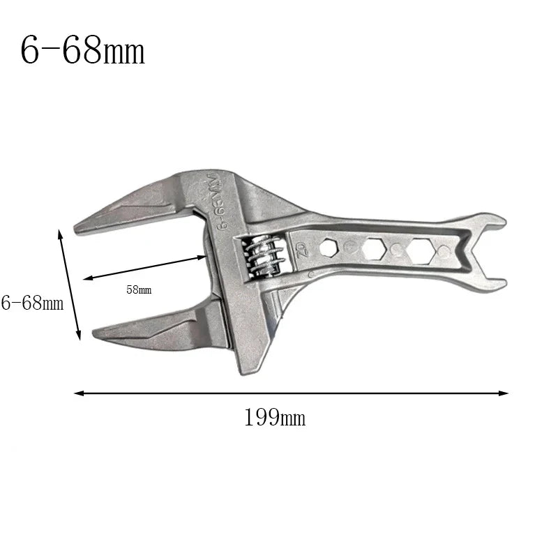 DAZZLEEX Adjustable Pipe Wrench – Bathroom Faucet & Nut Tool
