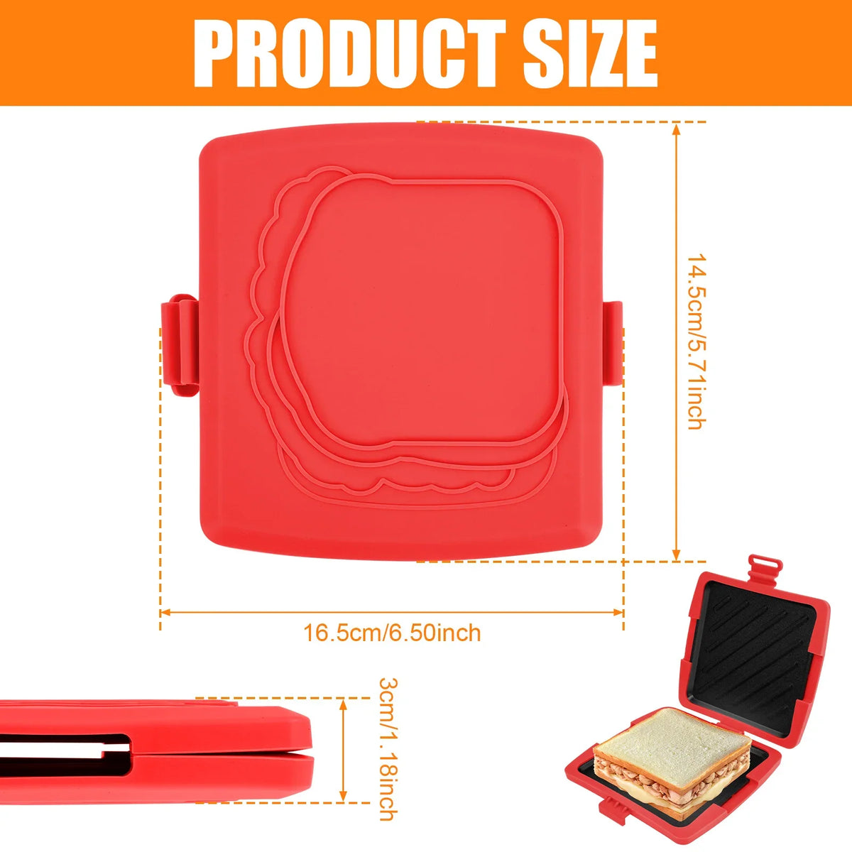 Nixie Microwave Sandwich Maker – Nonstick Crispy Toastie