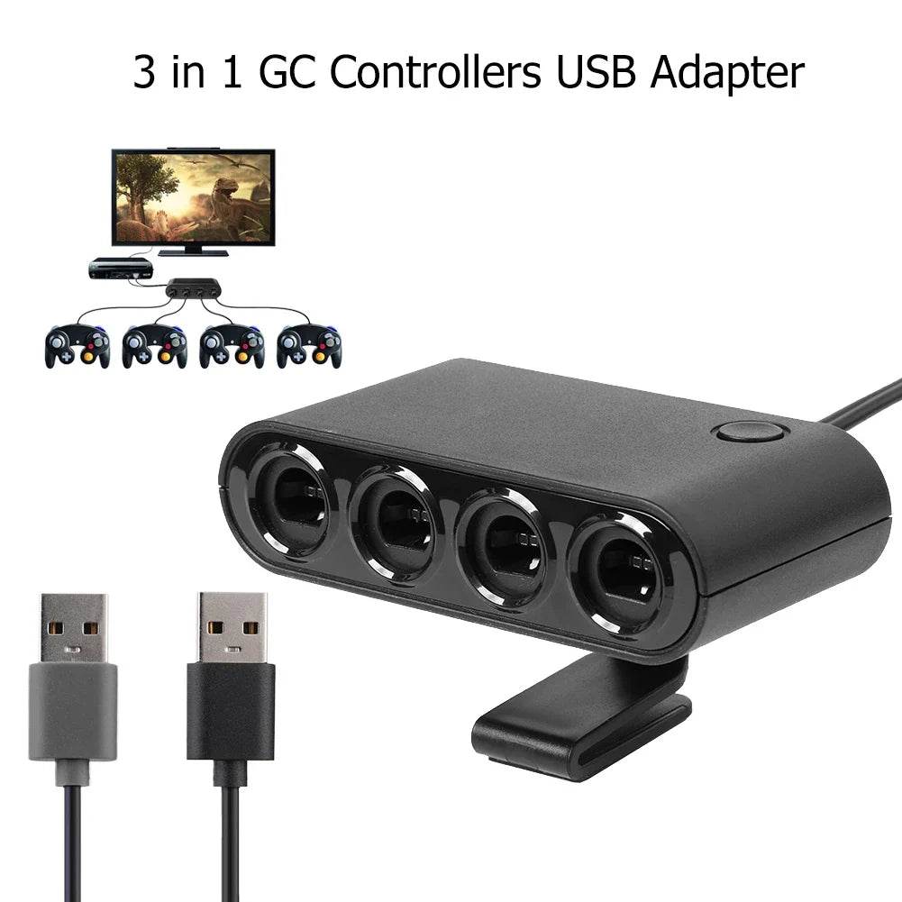 4-Port GameCube USB Adapter for Nintendo Switch, Wii U & PC