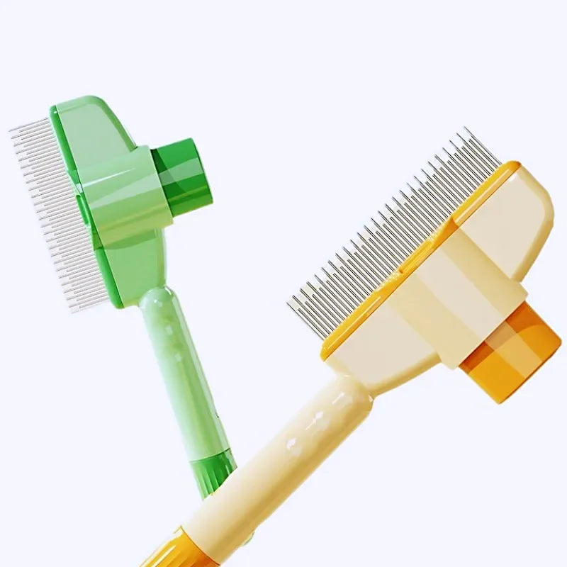 Self-Cleaning Dog & Cat Grooming Comb | One-Button Pet Brush
