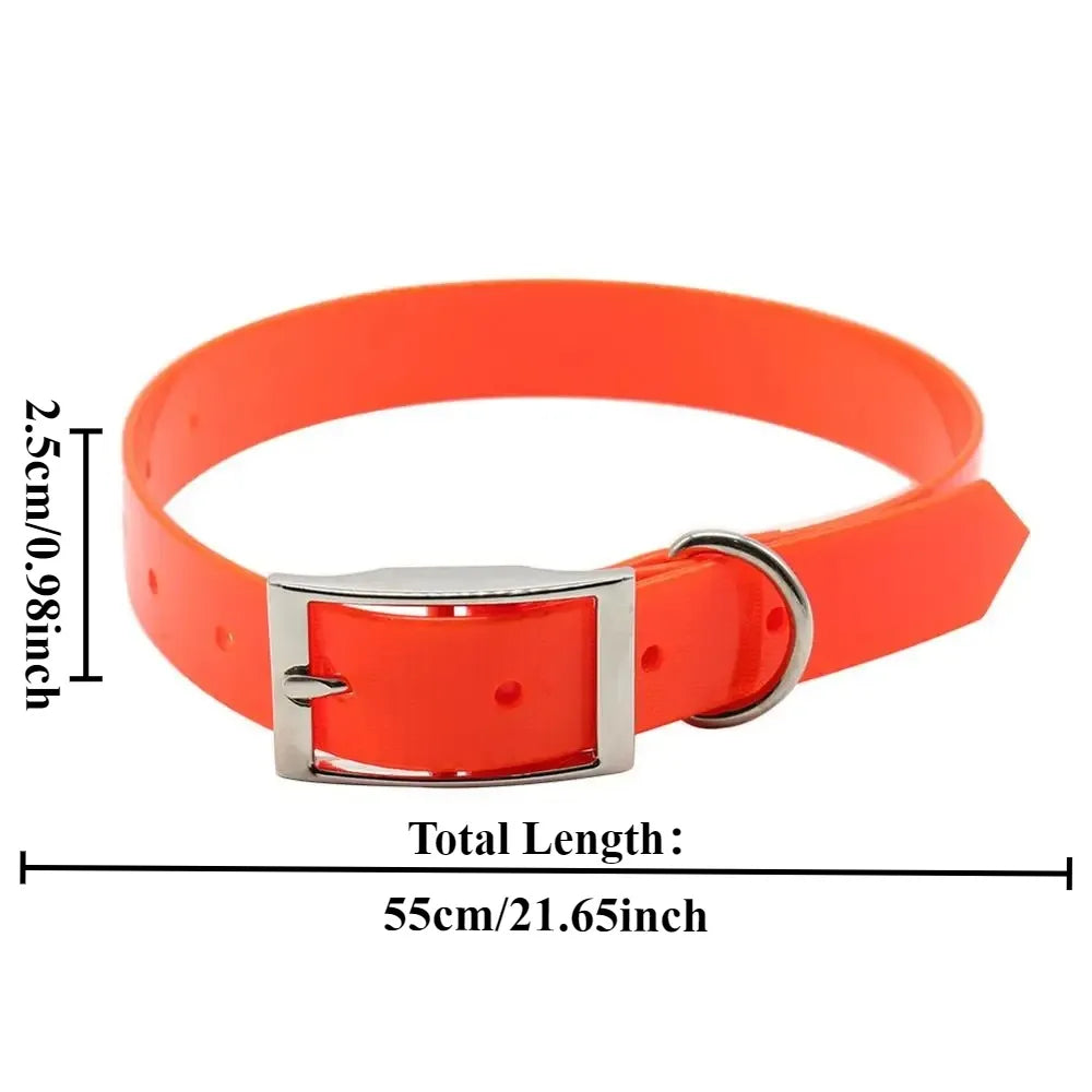 Waterproof PU Dog Collar – Odor & Dirt Resistant | Easy Clean
