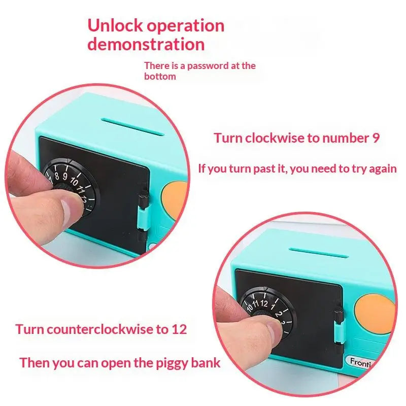 Mini ATM Piggy Bank for Kids – Password Money Saving Box
