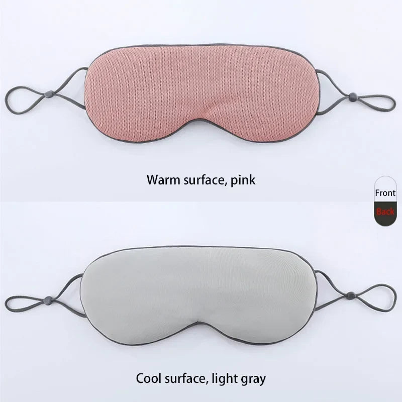 Korean Ice Silk Sleep Mask – Dual Use, Adjustable, Light Blocking