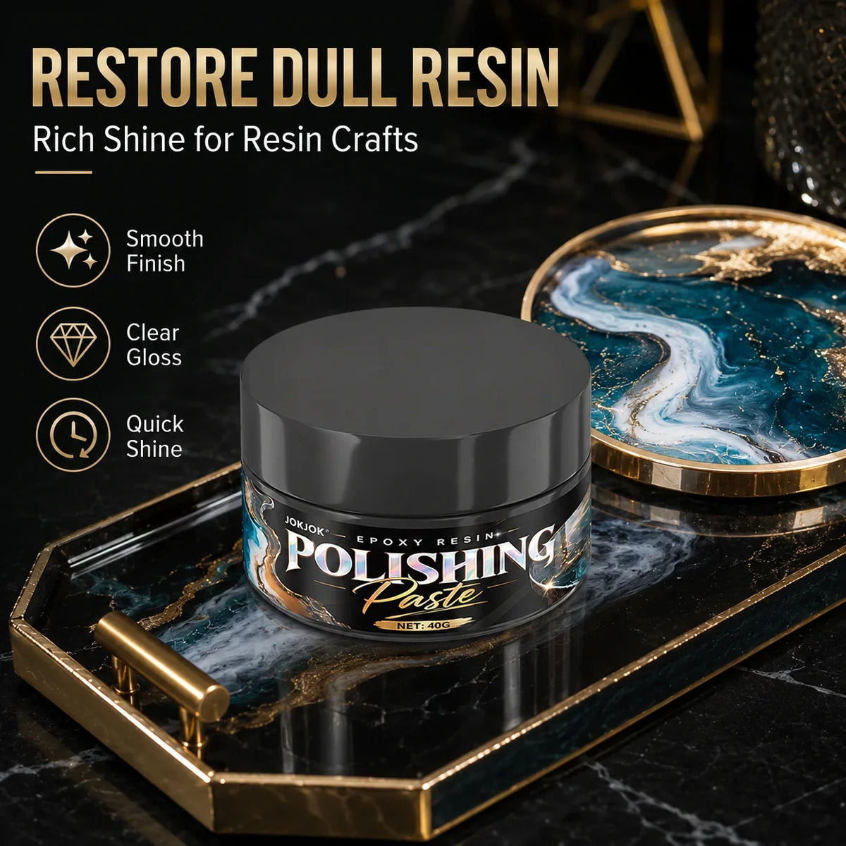 Epoxy Resin Polishing Kit – Scratch Compound & Luster Cream