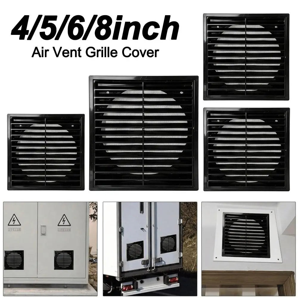 Square Air Vent Grille Cover 4–8 In | Aluminum Fiber Mesh