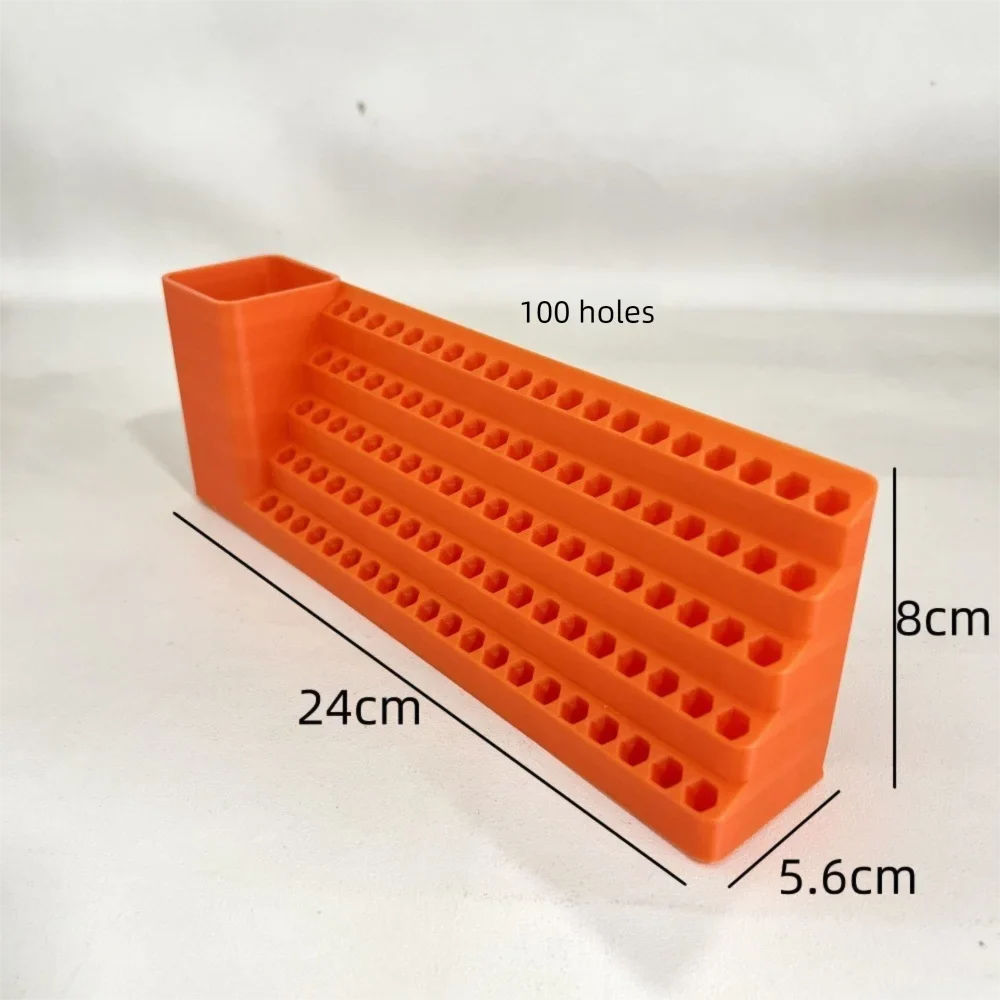 Screwdriver Bit Organizer Rack – 20 to 100 Hole Plastic Holder
