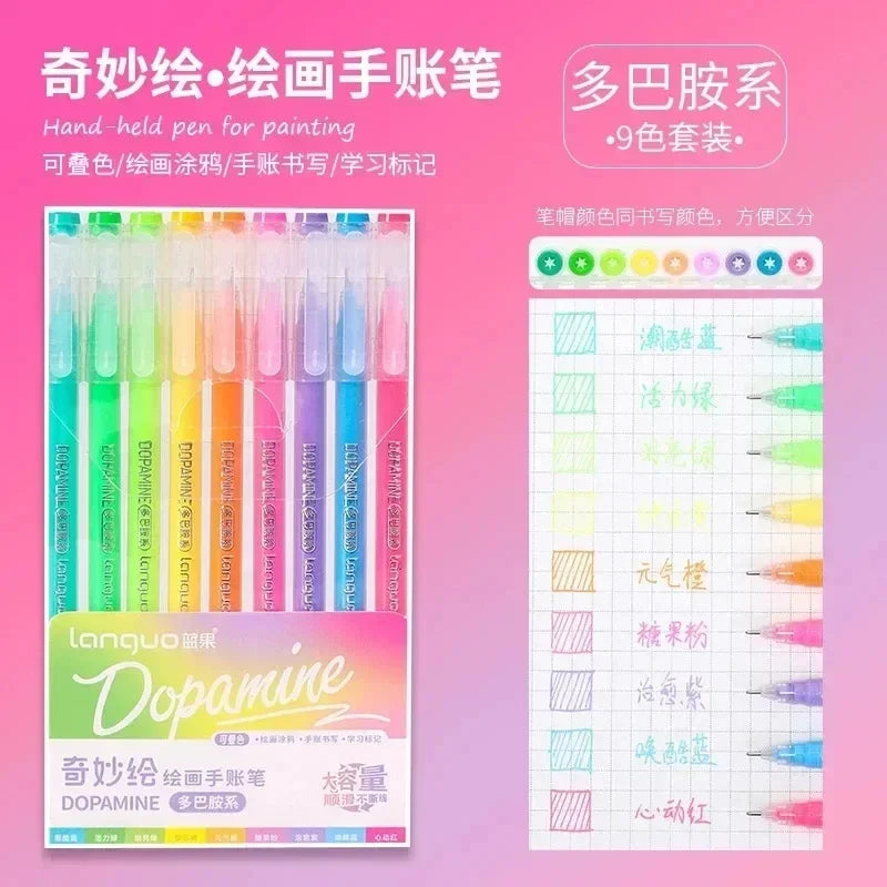 Glitter Gel Pen Set 162 Colors – 0.5mm & 1.0mm Art Pens