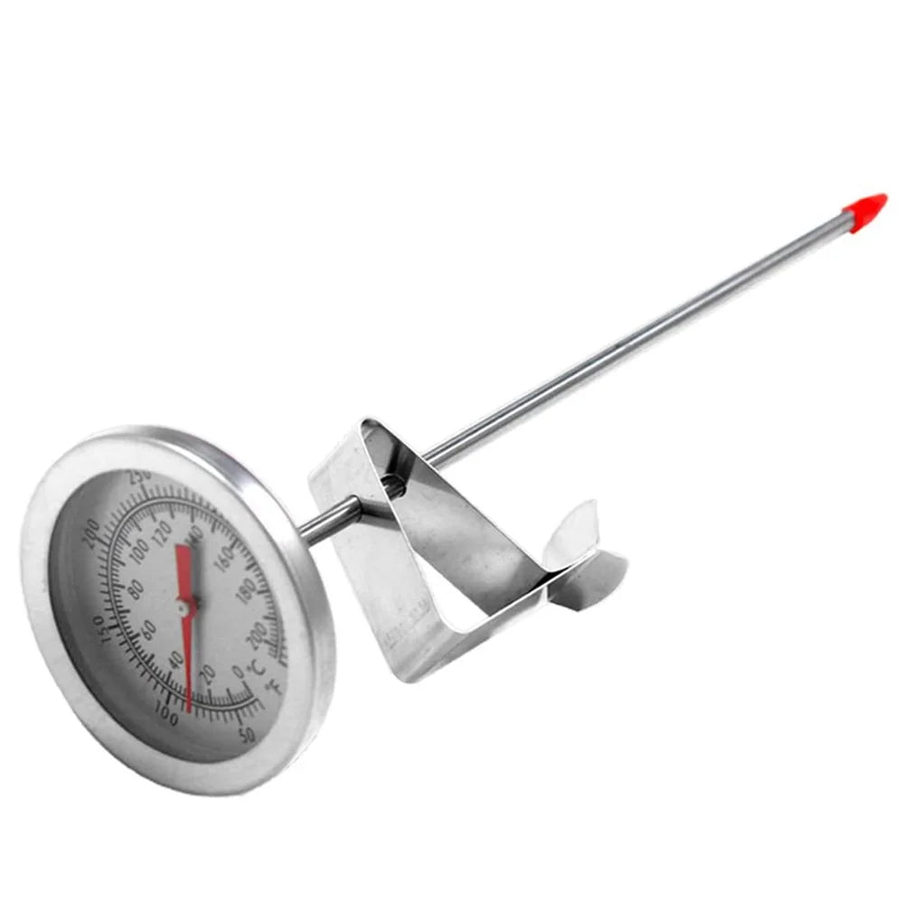 Stainless Steel Probe Thermometer 0–200°C | Kitchen Dial Gauge