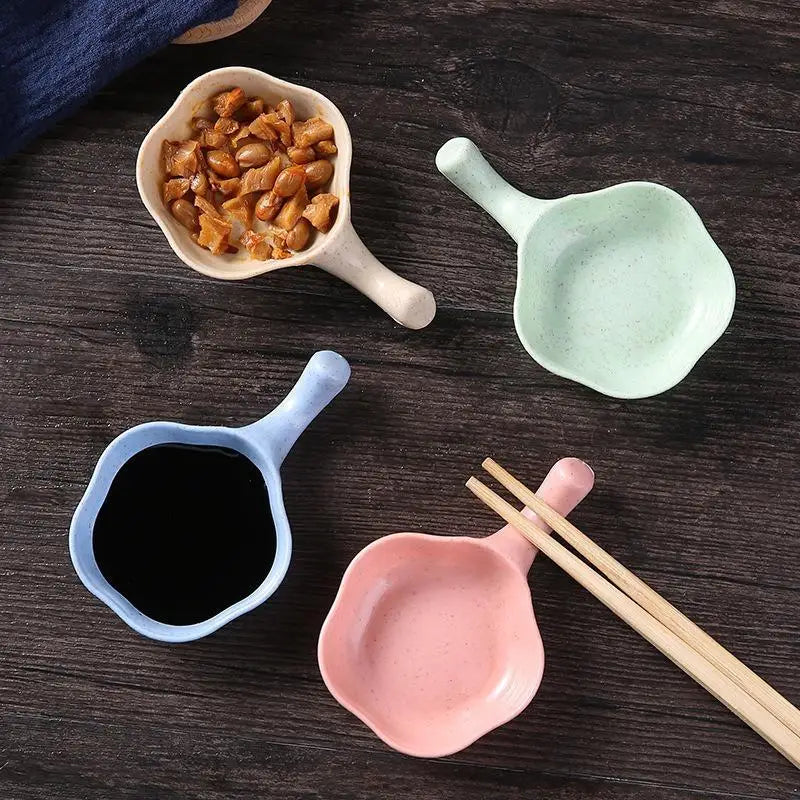 Wheat Straw Seasoning Dish | Japanese Dipping Bowl BPA-Free