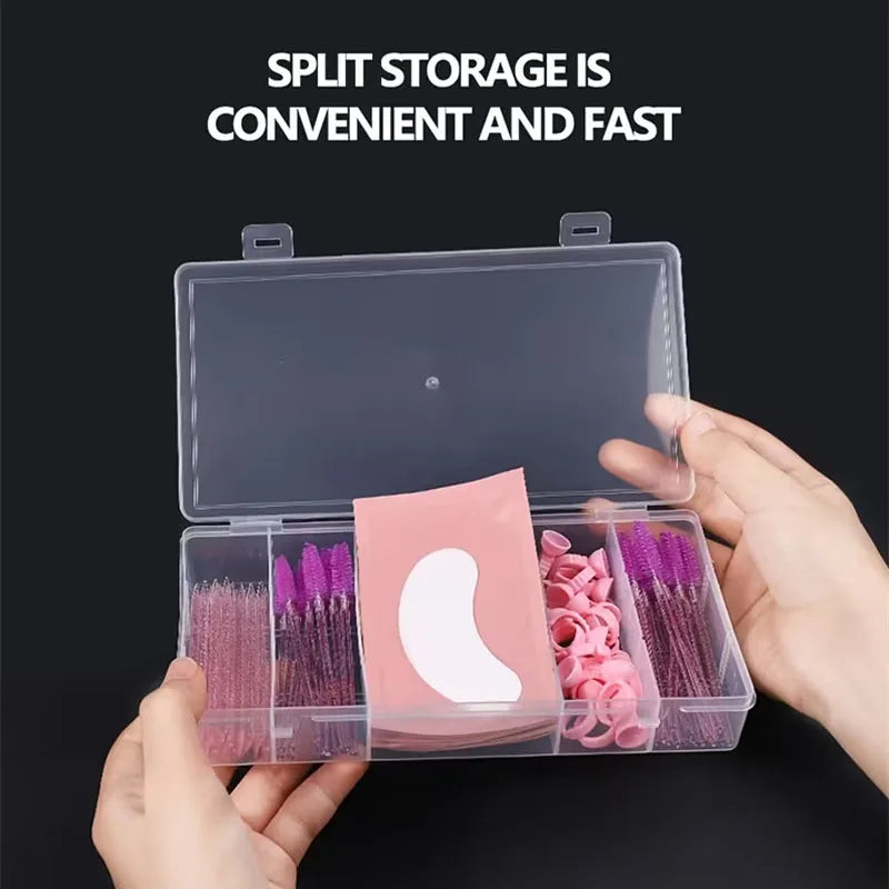 5-Grid Eyelash Storage Box | Lash Extension Organizer