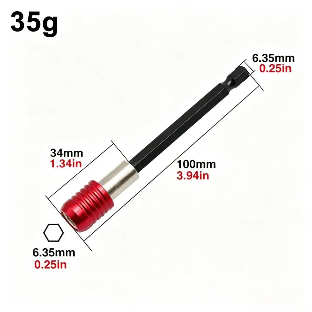Hex Screwdriver Extension Rod Quick Release Self-Locking 300mm
