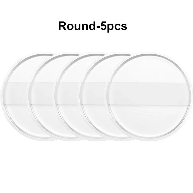 Clear Silicone Powder Puffs | Non-Absorbent Cosmetic Blender