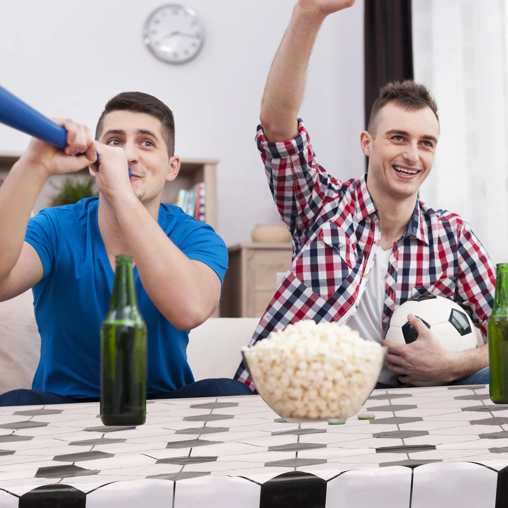 6Pcs Soccer Party Tablecloths – Waterproof Rectangle Covers