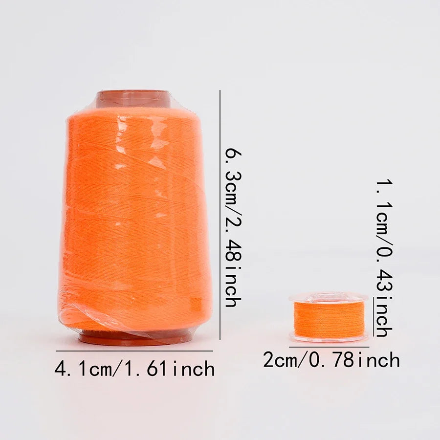 3-Pack 800 Yards Mini Polyester Cone Sewing Bobbin Thread
