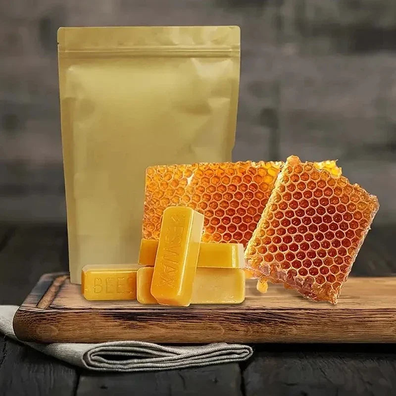 Pure Beeswax Blocks 4/8 Pcs – Natural Candle & DIY Craft Wax