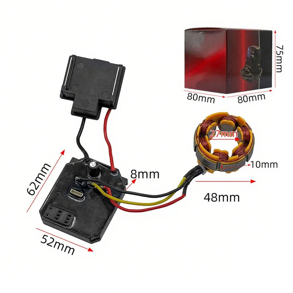 21V Brushless Motor Control Board for Electric Drill & Wrench