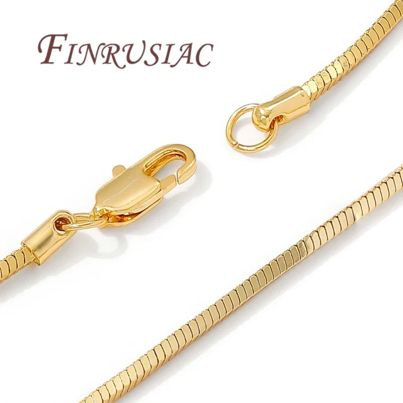 18K Gold Plated Snake Chain Necklace | DIY Jewelry Supply