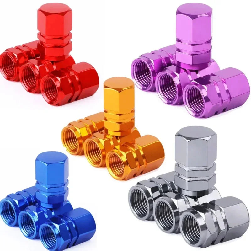 Aluminum Alloy Tire Valve Stem Caps – Anti-Rust, 11 Colors