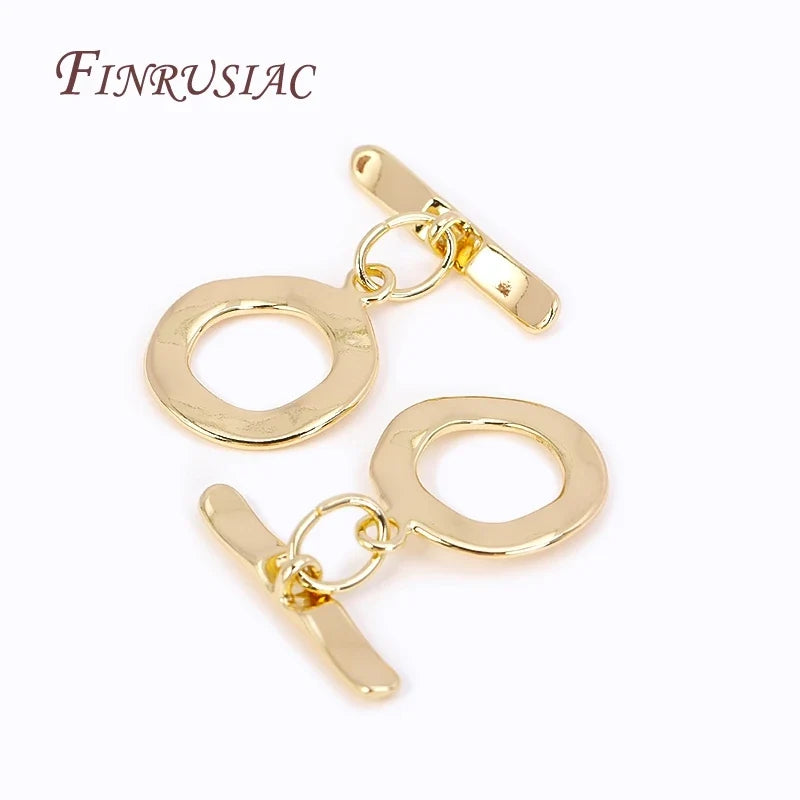 18K Gold Plated Brass OT Toggle Clasps – DIY Jewelry Making