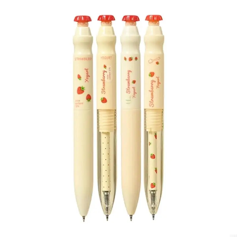 Scented Black Gel Pen Set – Twist-Retractable 4 Pack