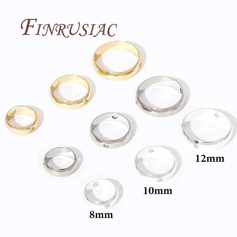 Gold & Silver Plated Brass Bead Frame Rings | DIY Jewelry Making