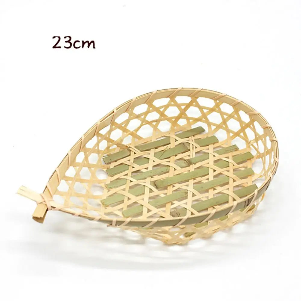 Miniature Woven Bamboo Basket – 1:12 & 1:6 Dollhouse Decor
