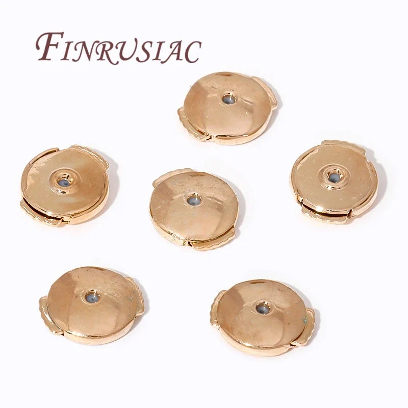 18K/14K Gold Plated Locking Earring Backs for Studs | DIY Findings
