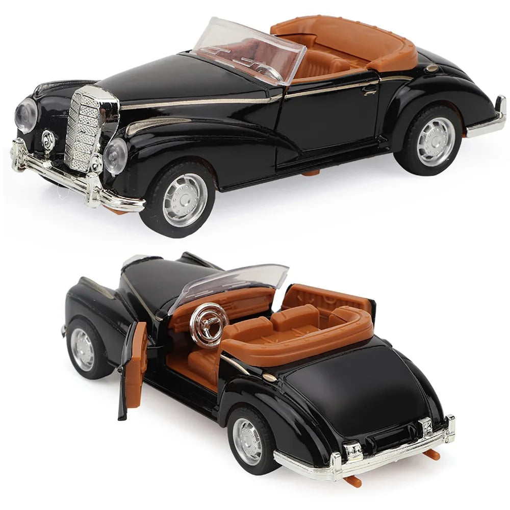 1:36 Alloy Pull-Back Classic Car Model | Opening Doors Kids Gift