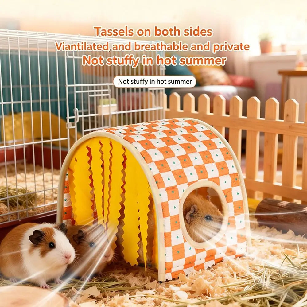 Guinea Pig Tunnel Hideout – Breathable Hamster Nest & Play Tube