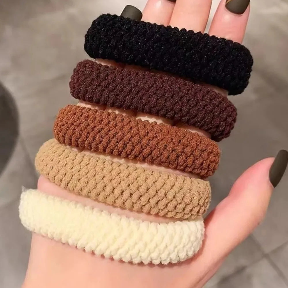 Mix Color Scrunchies Set – Bold Thick Hair Ties for Women