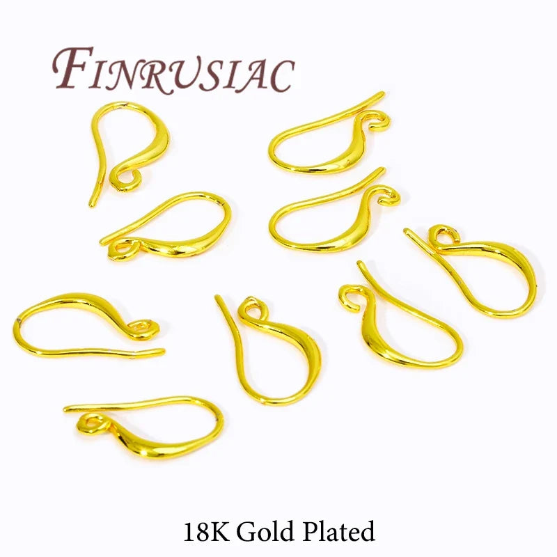 Gold Plated Hypoallergenic Earring Hooks 10pcs – DIY Jewelry