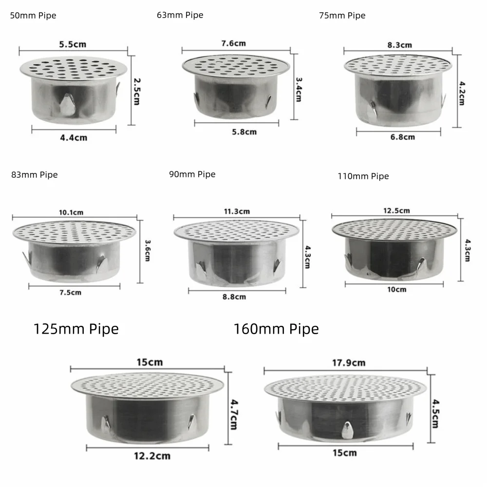 Round Hole Gutter Guard Net – 304 Stainless Steel Drain Filter