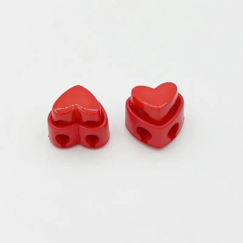 5pcs Heart-Shaped Cord Locks Spring Toggle Stoppers – 5 Pack