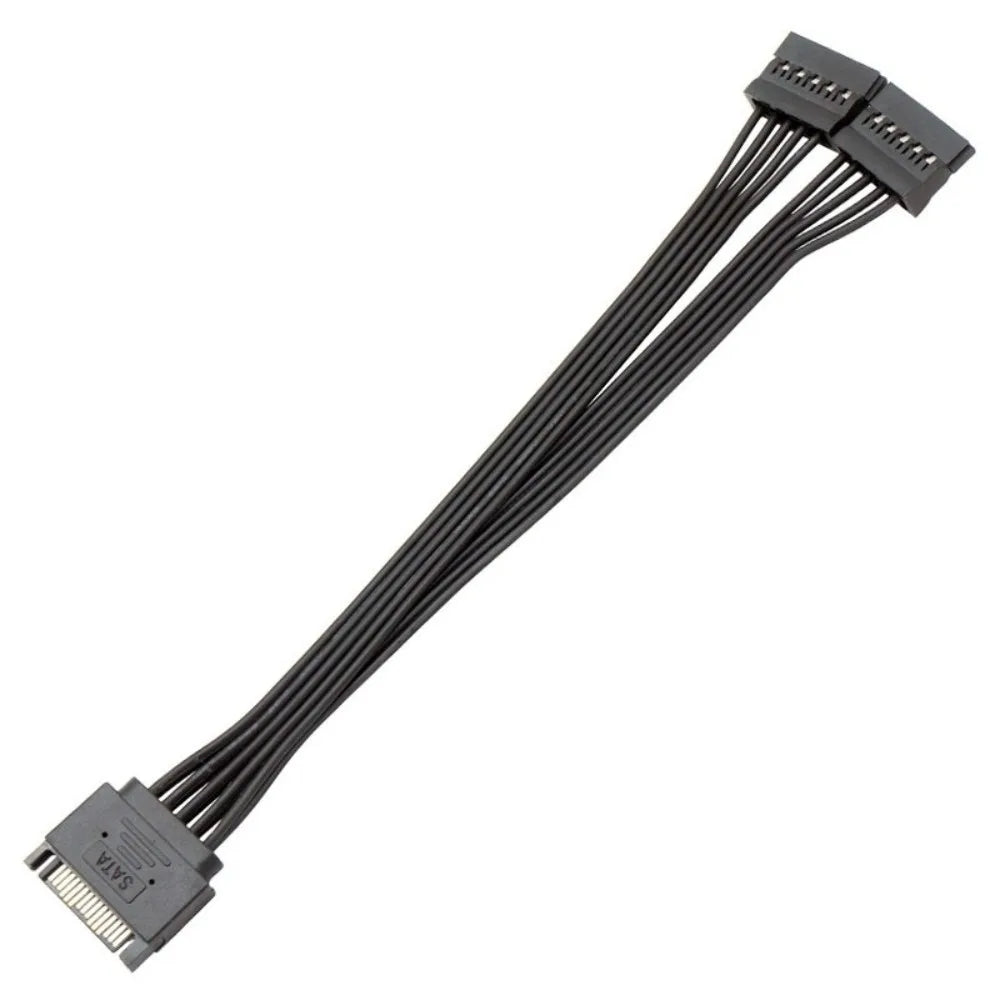 SATA Power Cable Y-Splitter 15-Pin HDD 22/32cm – Nixie