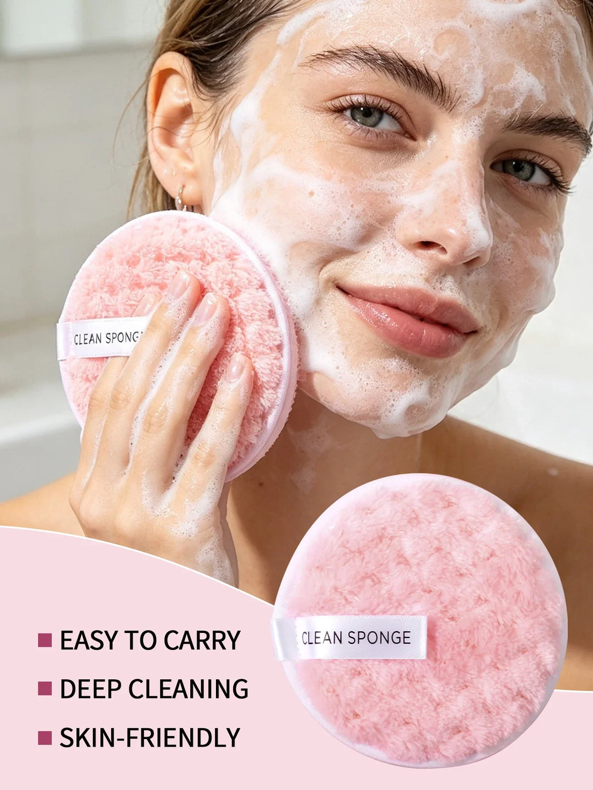 3-Piece Makeup Sponge & Powder Puff Set | Blending Sponges
