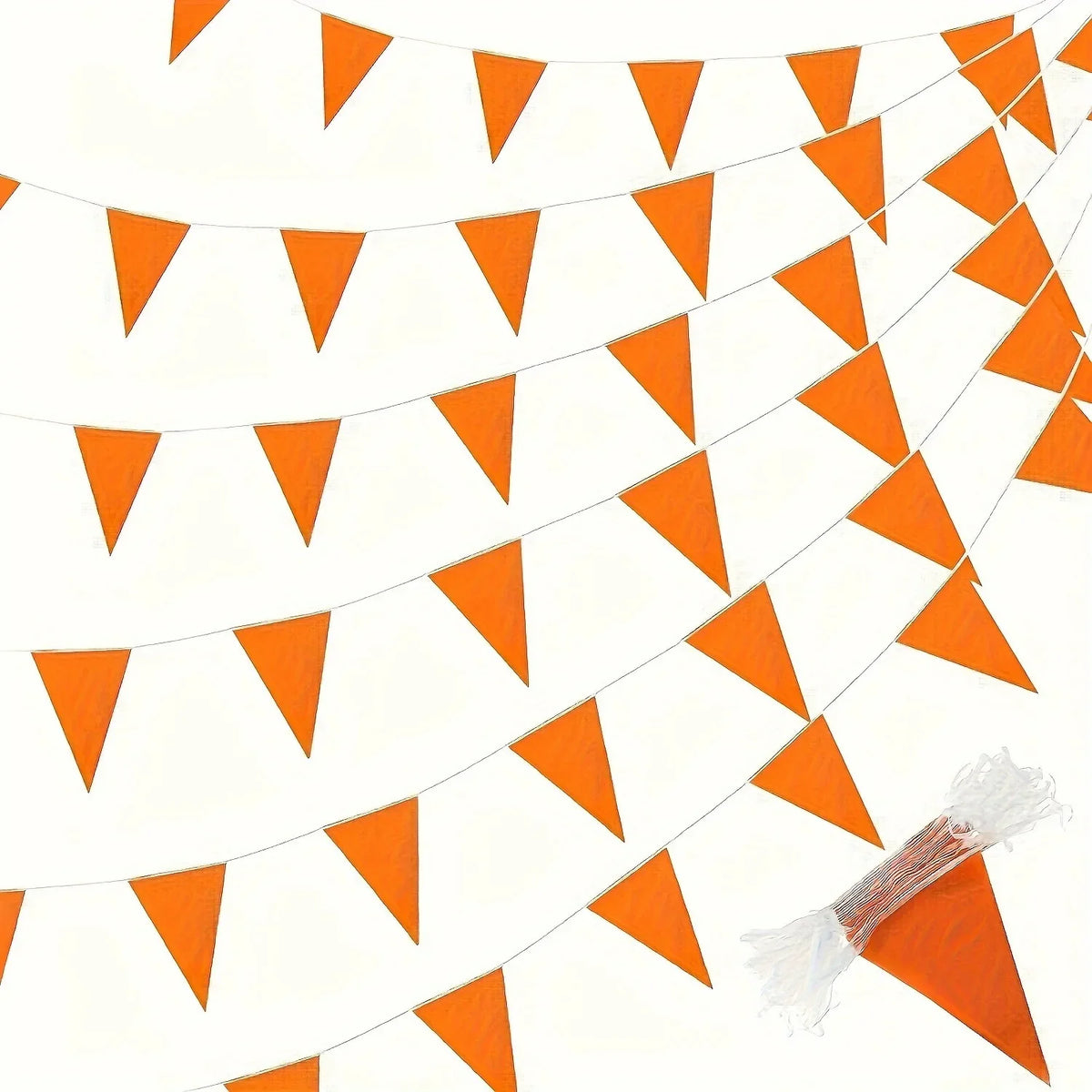 Yellow Pennant Banner Bunting 33 Ft – Triangle Flag String