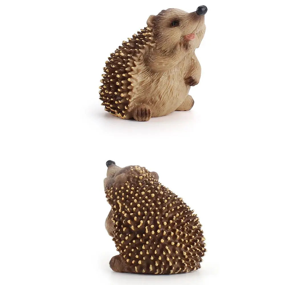 Hedgehog Animal Figurine – Miniature Wildlife Toy & Home Decor