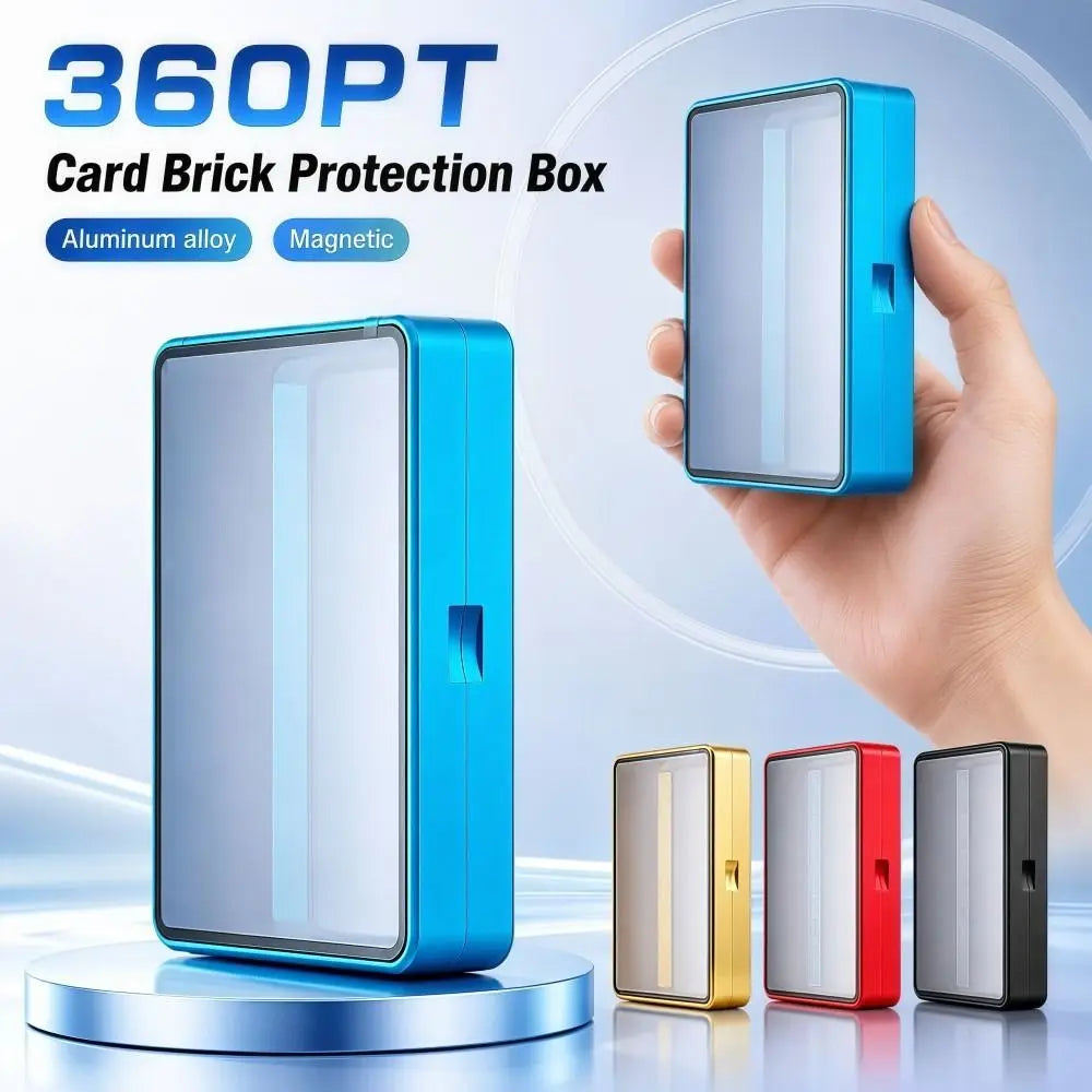 Magnetic 360PT Card Protection Box | UV Tempered Glass Case