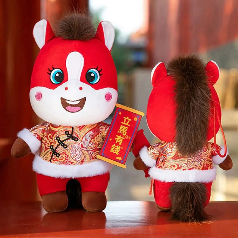 Zodiac Horse Plush Doll – 2026 Chinese New Year Mascot Gift