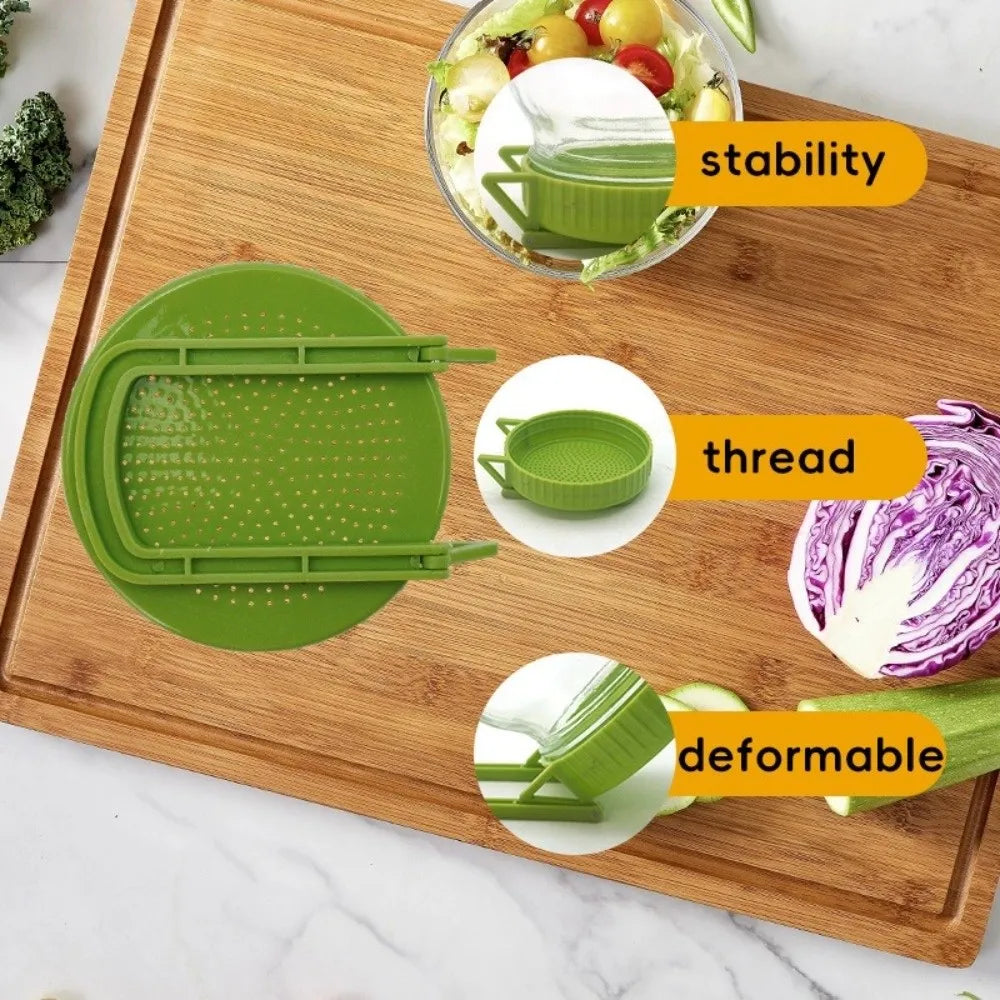 Sprouting Lids with Stand for Wide Mouth Mason Jars – BPA-Free