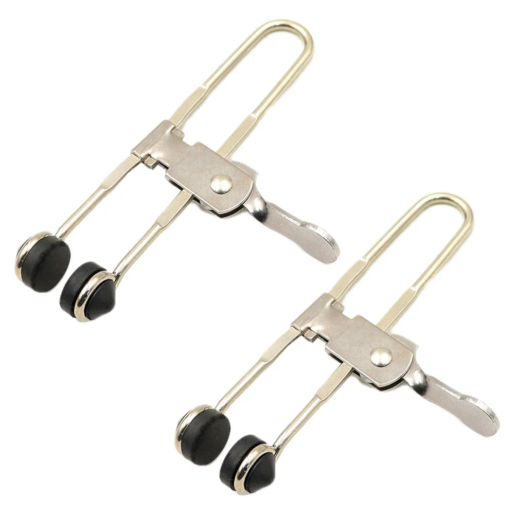 Rubber Head Lever Action Grid Clamps | Ceiling Tile Clips 2-Pack